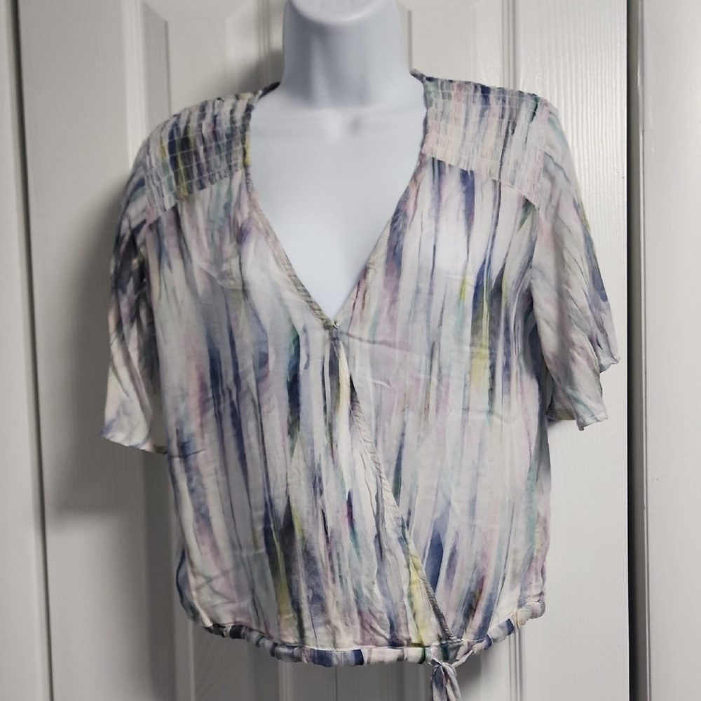 Women's Bella Dahl Shutter Sleeve Smock Top XS